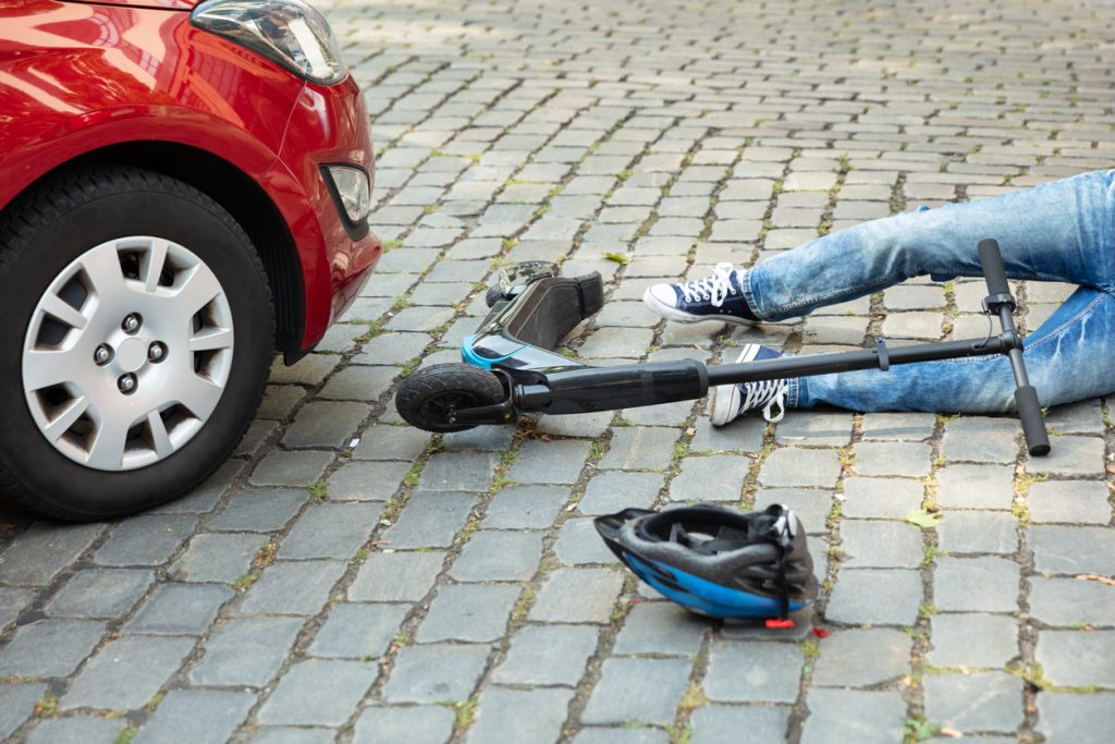 Electric scooter accident liability California