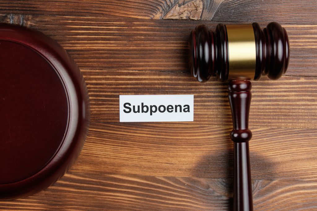 roles of an administrative subpoenas lawyer